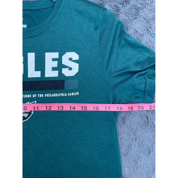 Philadelphia Eagles Nike Dri-Fit Tee Unisex Sz  L (runs small)Green Graphic NFL - Picture 6 of 15